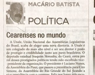 Deputado Joaquim Noronha é eleito vice-presidência da União Nacional dos Legisladores (Unale)